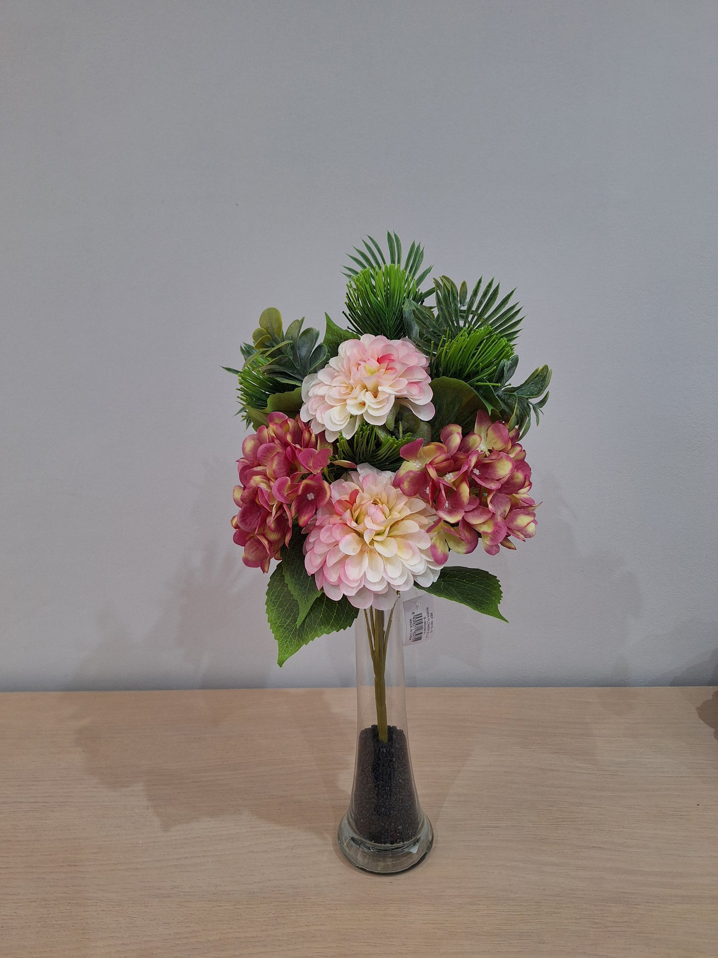 RAMO ZINNIAS Y HORTENSIAS